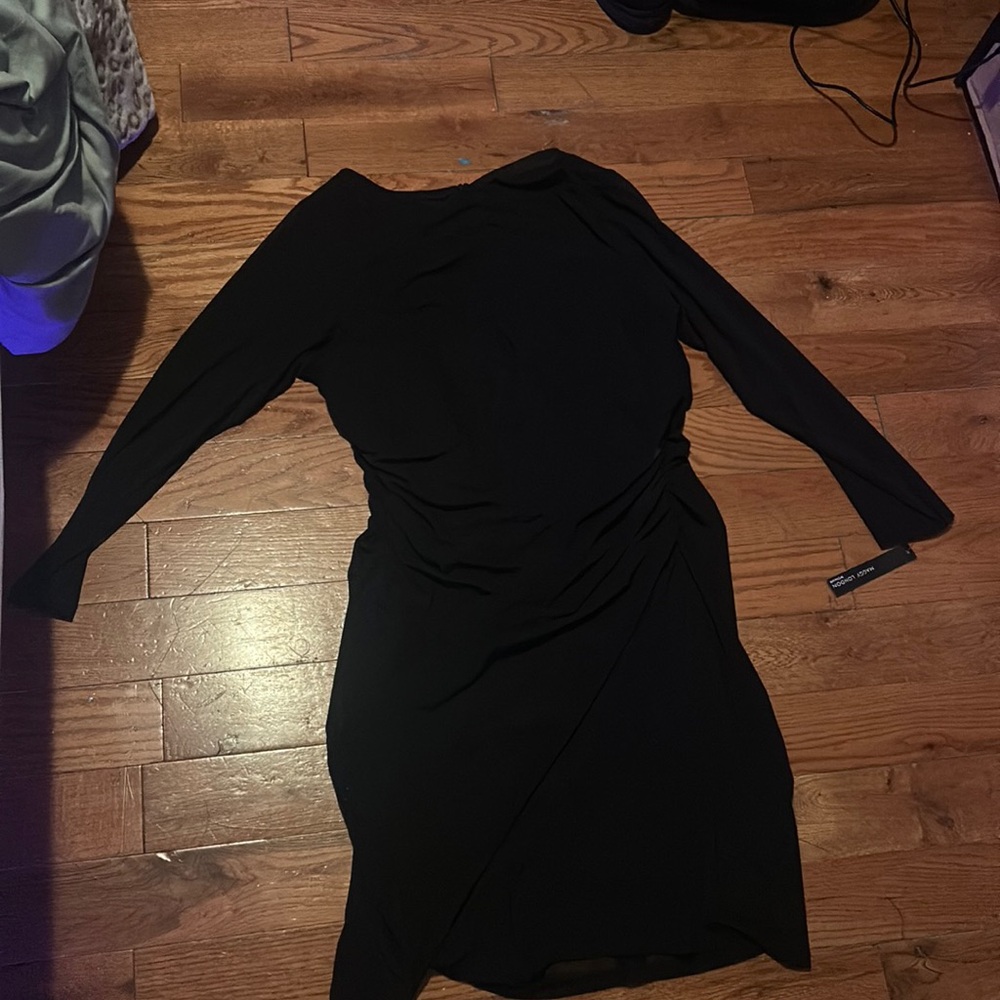 Black Long Sleeve dress. Zippered back